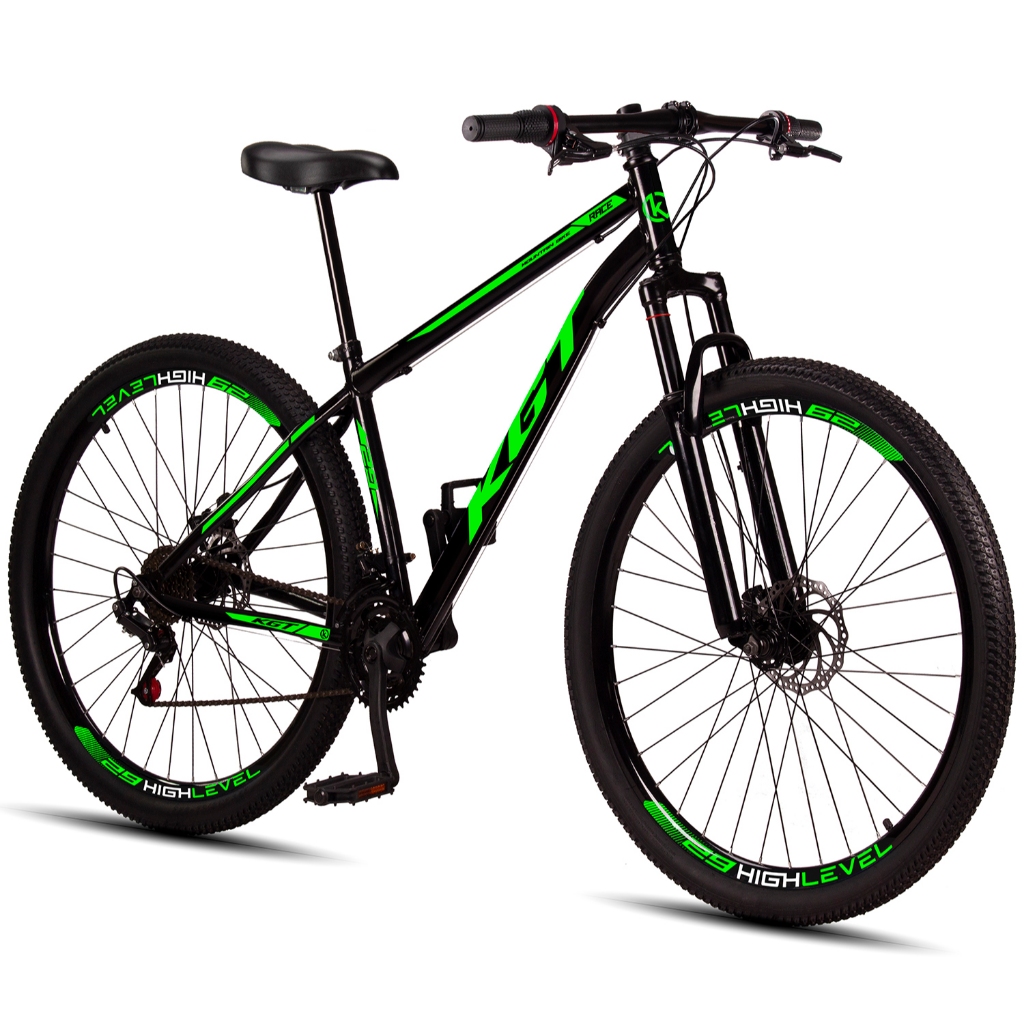 Bicicleta Aro 29 KGT Aço Carbono Freios a Disco Suspensão 21 Marchas – foto na Shopee Brasil