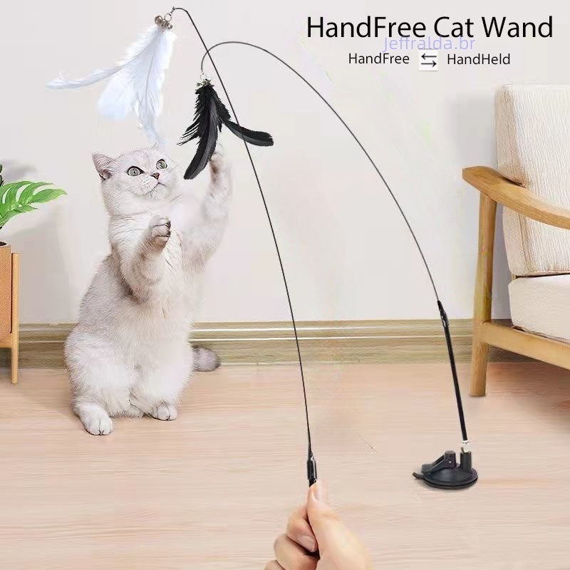 Brinquedo Varinha Gato Passaro Com Ventosa Fixa No Chao – foto na Shopee Brasil