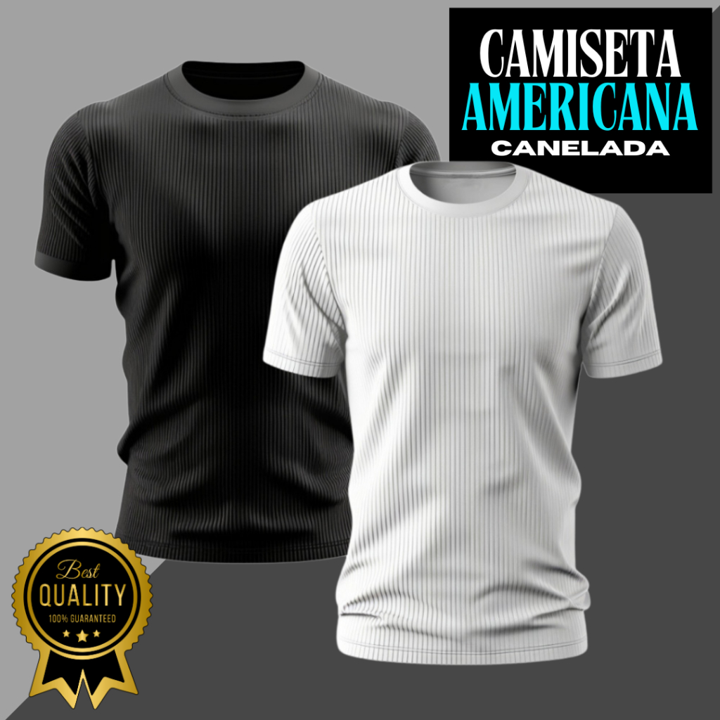 Camiseta Masculina Canelada estilo Americana RAPPER  Blusa  Camisa Slim Americana Justa Ao Corpo – foto na Shopee Brasil
