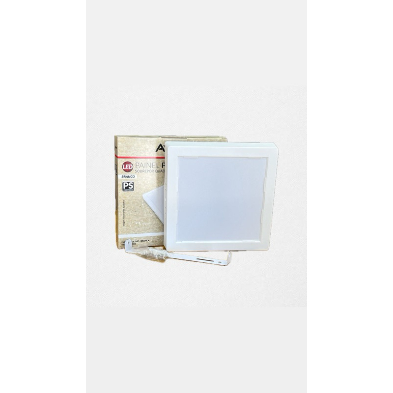 Luzluminaria led 12w, painel led sobrepor, luz branca fria, luminaria quadrada, plafon led, luminaria moderna, avant led – foto na Shopee Brasil