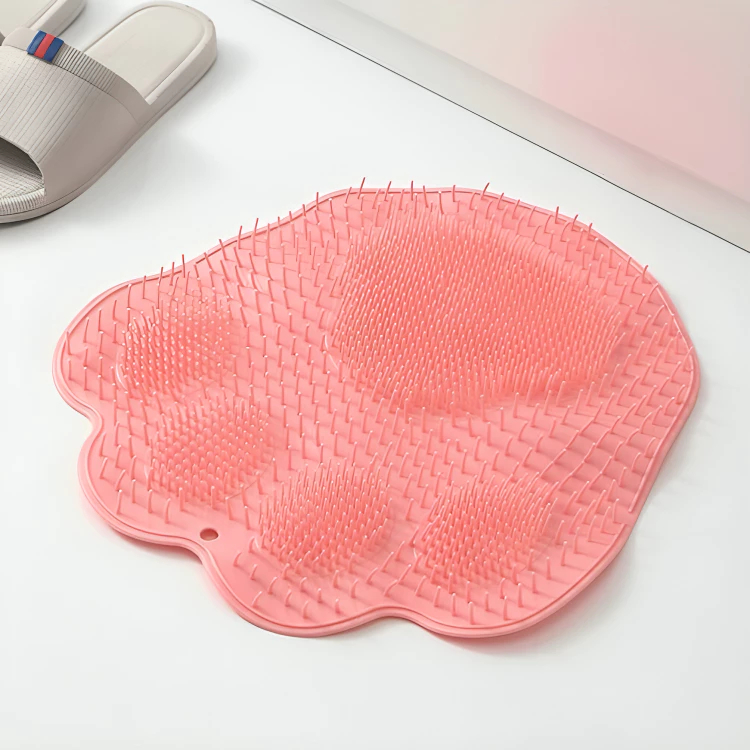 Tapete de Banheiro Formato Pata Antiderrapante Massageador Limpeza Pés Tapete Box Bucha Para Costas Tapete Com Ventosa – foto na Shopee Brasil