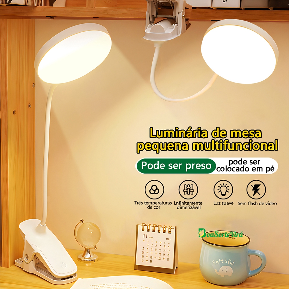 Luminaria De Mesa Led LumináRia RecarregáVel Usb Luz Portatil Recarregavel Iluminaria Recarregavel Led Mini Luminarias – foto na Shopee Brasil