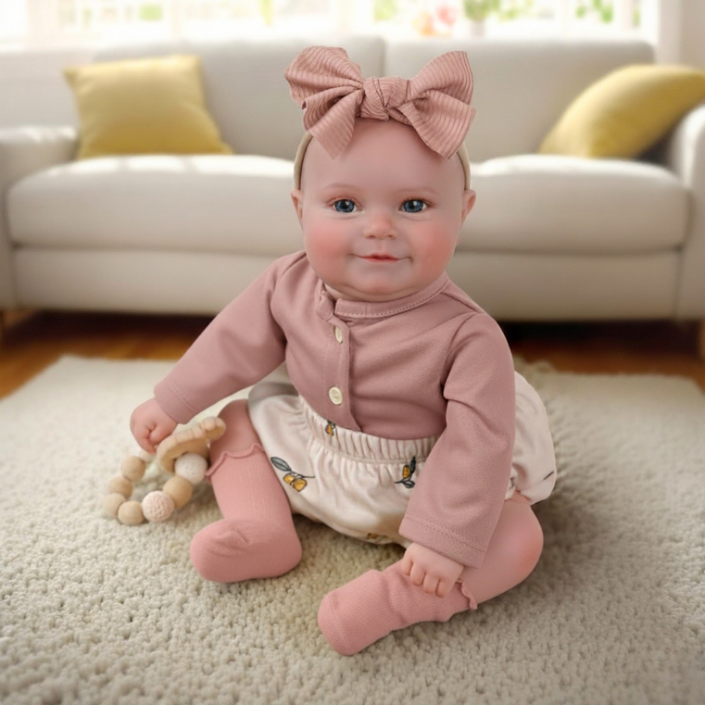 Bebê Boneca Reborn Realista Fofinha Corpinho Siliconado Pode Dar Banho – foto na Shopee Brasil