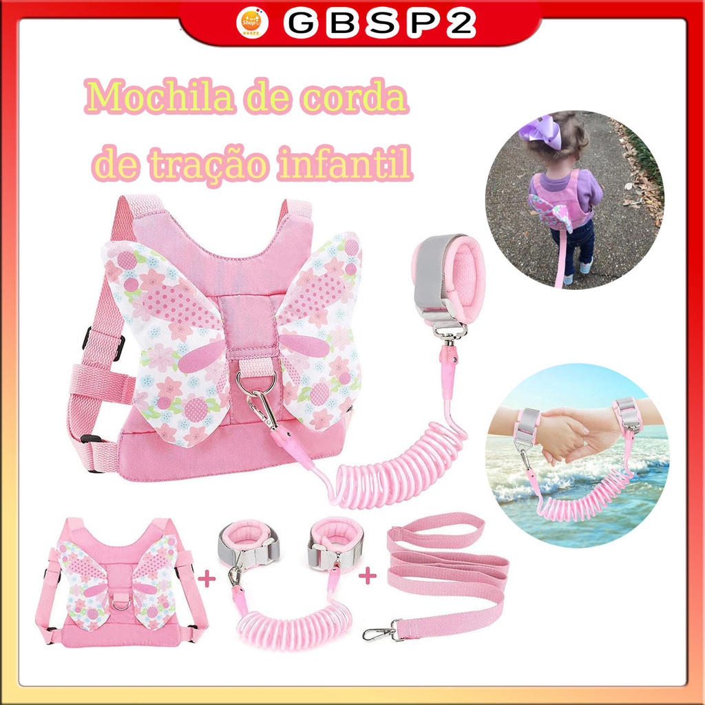 Coleira Infantil Mochila Guia De Segurança Anti Perda Cinta iBoa Presentes – foto na Shopee Brasil