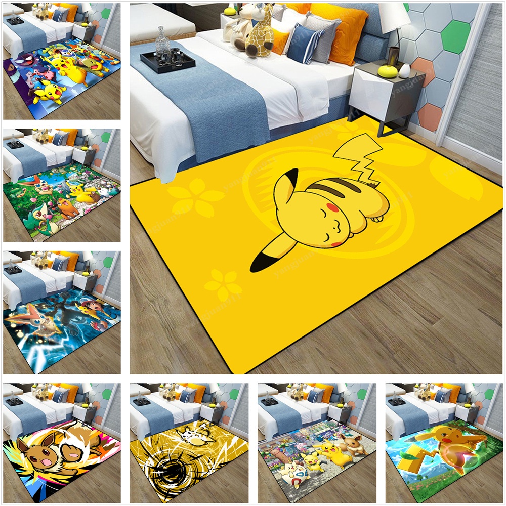 Pokémon Pokémon Pokémon Tamanho Personalizável Tapete de Sala de Estar Sofá Mesa de Café Tapete de Mesa Tapete Grande Tapete Tapete Anime Tapete de Entrada Tapete de Piso Longo Pikachu1 – foto na Shopee Brasil