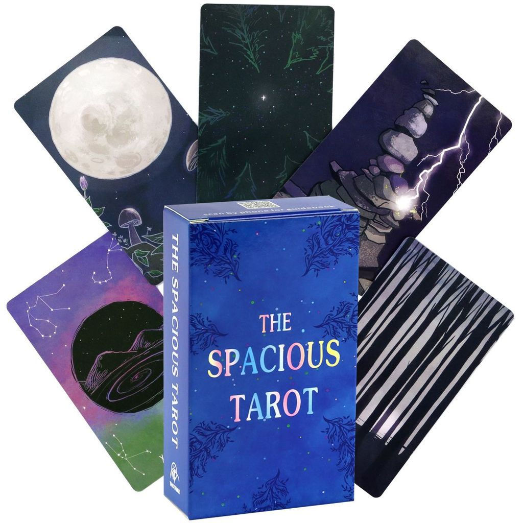 Jogo de cartas de tarô espacial de 10.3 * 6 cm Jogo de tabuleiro em inglês O espaçoso jogo de lazer para festa de tarô – foto na Shopee Brasil