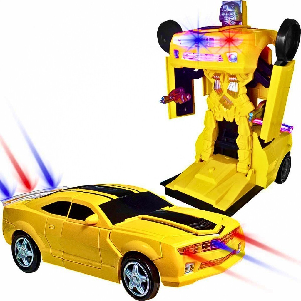 Brinquedo Carrinho Camaro Transformers Vira Robo Luz Som Bate Volta Carrinho Que Vira Presente Anive – foto na Shopee Brasil