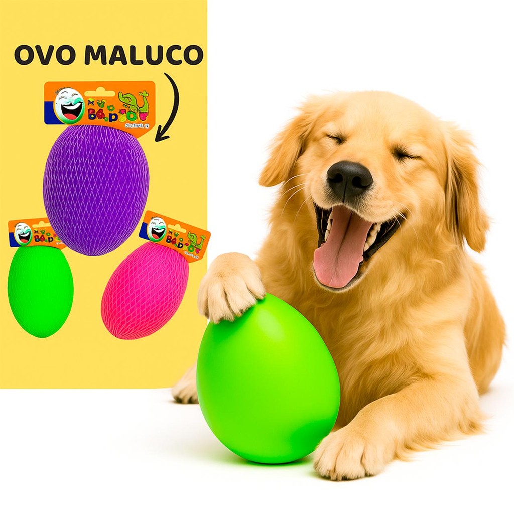 Brinquedo Cachorro Mordedor Cachorro Pet Ovo Maluco Bolinha Interativa Para Cachorro – foto na Shopee Brasil