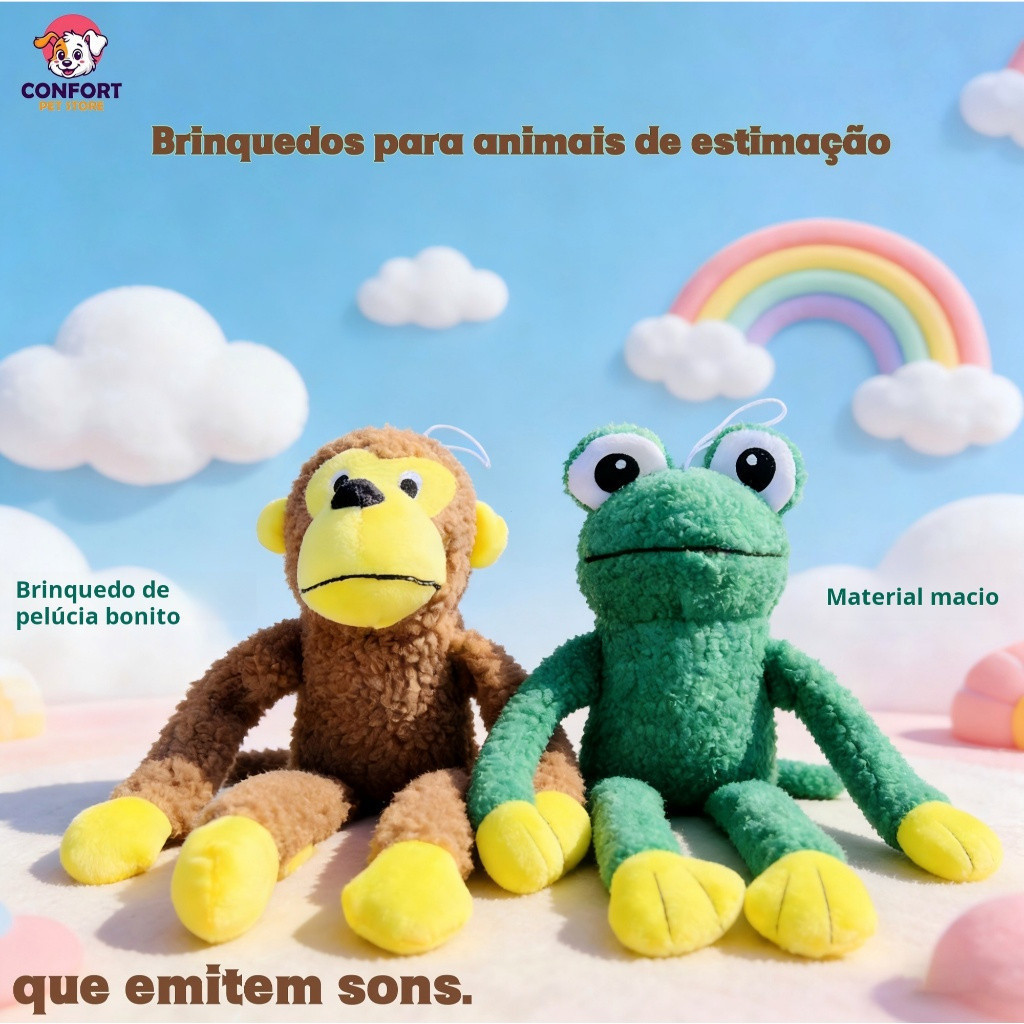 Brinquedos de pelúcia de gato e cachorro/brinquedos para cachorro/cachorro acessórios/brinquedos para mastigar – foto na Shopee Brasil