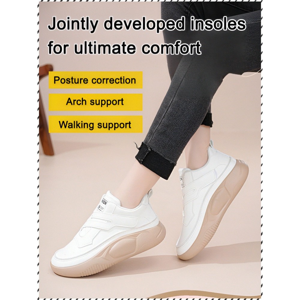 【Fecho Em Velcro】Tênis Feminino Casual De Cano Alto Com Solado Alto Tênis De Plataforma/Tênis Casual/Tênis Feminino – foto na Shopee Brasil