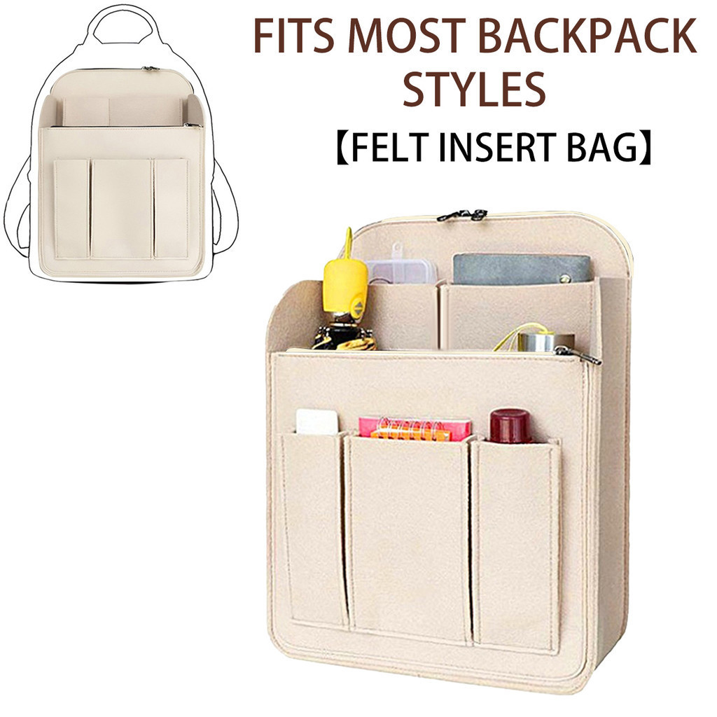 Bolsa De Armazenamento De Viagem Inserção Organizadora De Mochila , Organizador De Feltro Para De Ombro Multigrade Forro – foto na Shopee Brasil