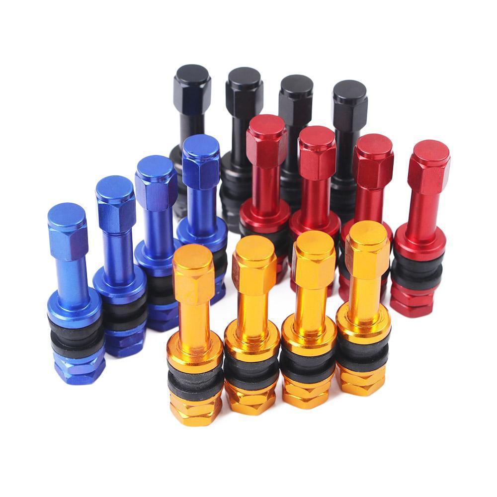 Hastes De Válvula De Pneu Para Motocicletas , Alta Pressão , 4 Peças , Bicicletas , Acessórios Vermelhos Carro , Válvula – foto na Shopee Brasil