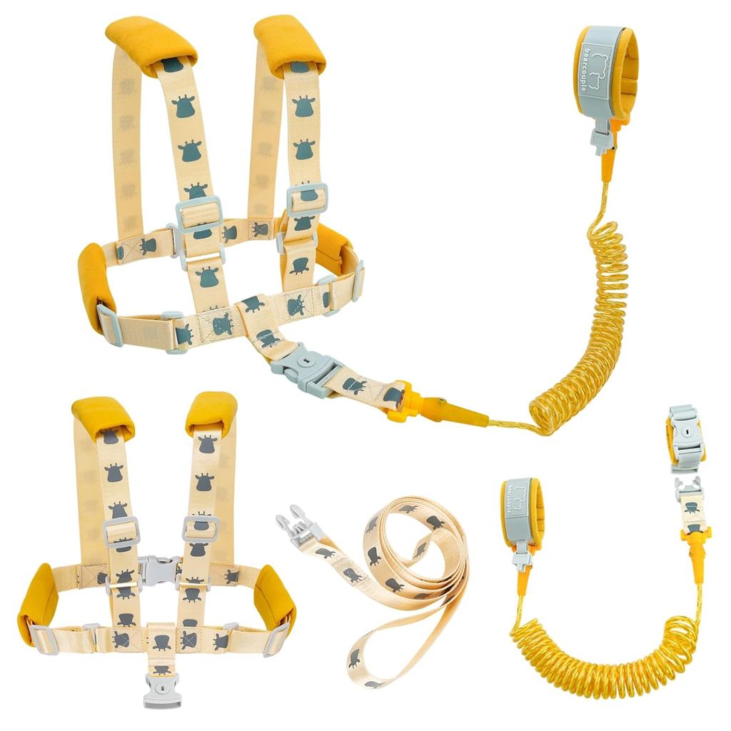 Coleiras para Crianças Pequenas + Pulseira Anti-Perda para Crianças, Arnês 4 em 1 com Mochila e Coleira para Meninas e M – foto na Shopee Brasil