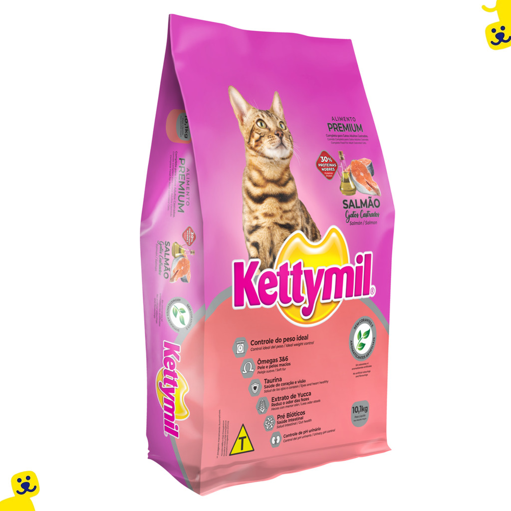 Ração Gato Castrado Ração Kettymil Gato Castrado Ração para Gatos Castrados 10kg Salmão Ração Gato – foto na Shopee Brasil