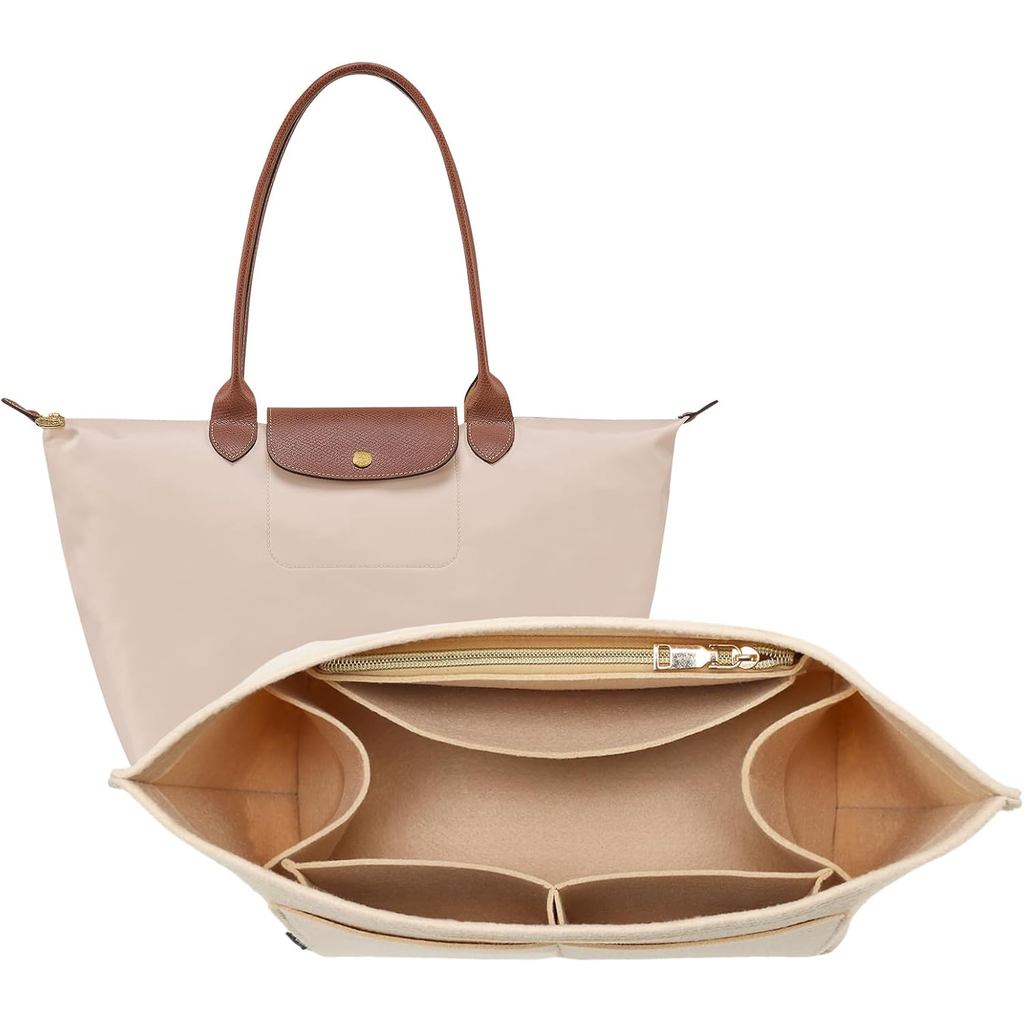 OPPOSHE Organizador de Bolsa para Longchamp Le Pliage, Organizador de Feltro Premium para Bolsa Long Champ Feminina, Org – foto na Shopee Brasil