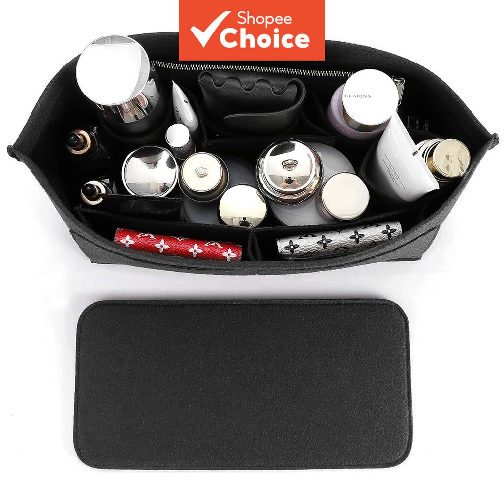 Inserção Organizadora De Bolsa De Feltro Para Bolsas E Modelador De Sacola Com Zíper 10 Bolsos Organizador Viagem – foto na Shopee Brasil