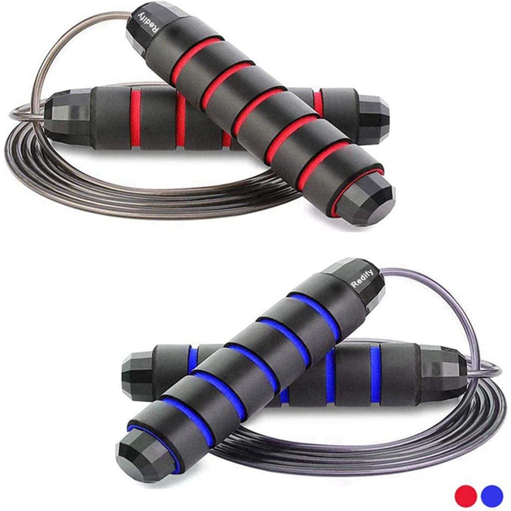 Corda de Pular Redify, Corda de Pular para Fitness para Homens e Mulheres, Corda de Pular Esportiva com Esferas de Aço,  – foto na Shopee Brasil