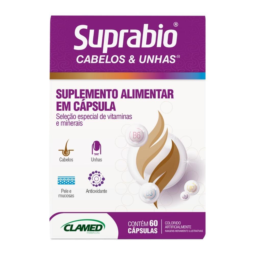 Suplemento Alimentar Suplemento Alimentar Suprabio Cabelos E Unhas 60 Cápsulas – foto na Shopee Brasil