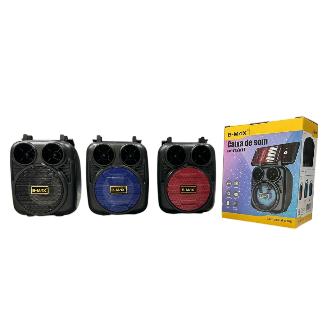 Caixa De Som Portatil caixa Bluetooth mini Caixa de som Recarregavel, caixa de som FM B-MAX – foto na Shopee Brasil