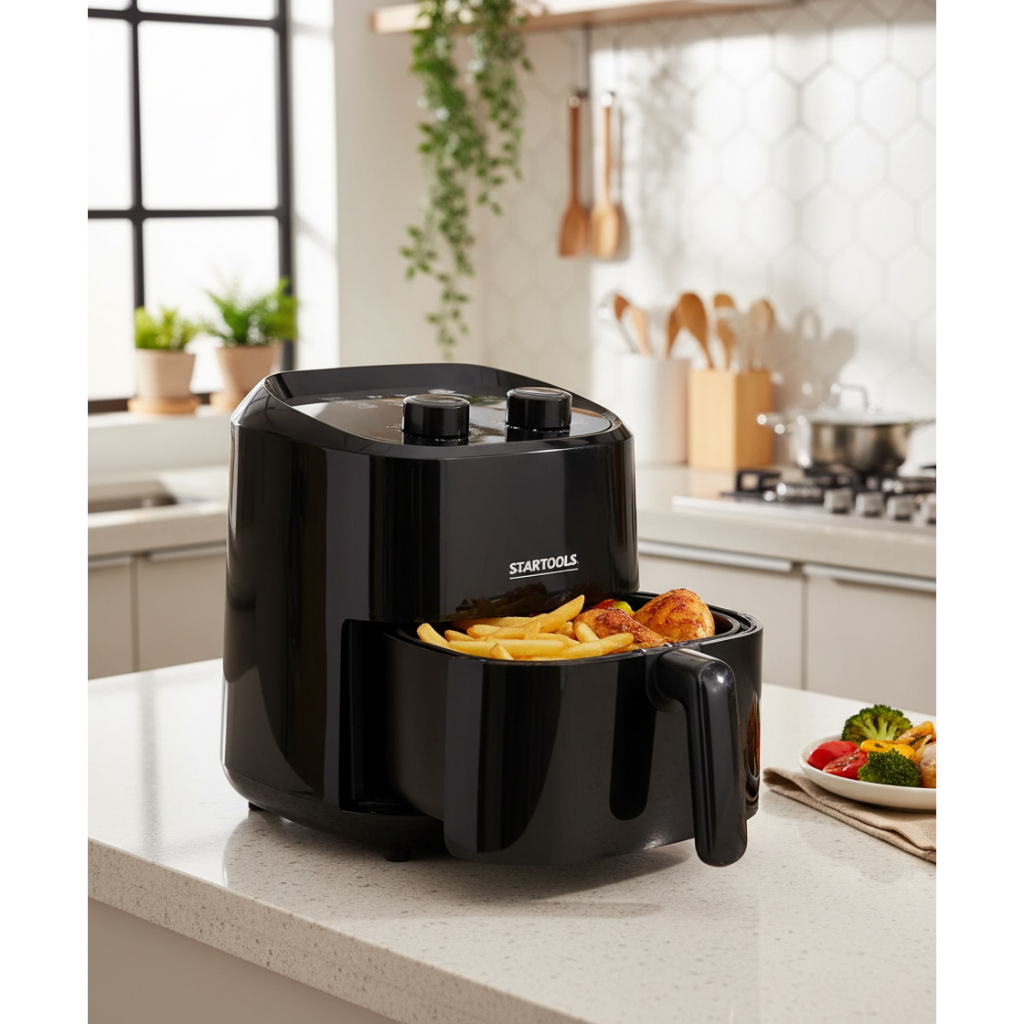 air fryer 3,4l, fritadeira sem óleo, air fryer 220v, fritadeira elétrica, air fryer compacta, 1200w, cozinha saudável – foto na Shopee Brasil
