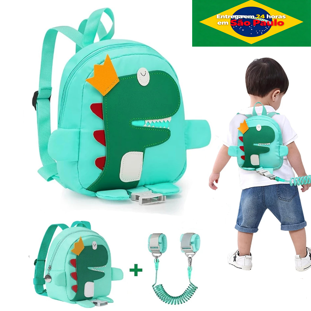 Toddler Arreios De Mochila Coleira Guia Mochila + Pulseira 2 Em1 C/cordão – foto na Shopee Brasil