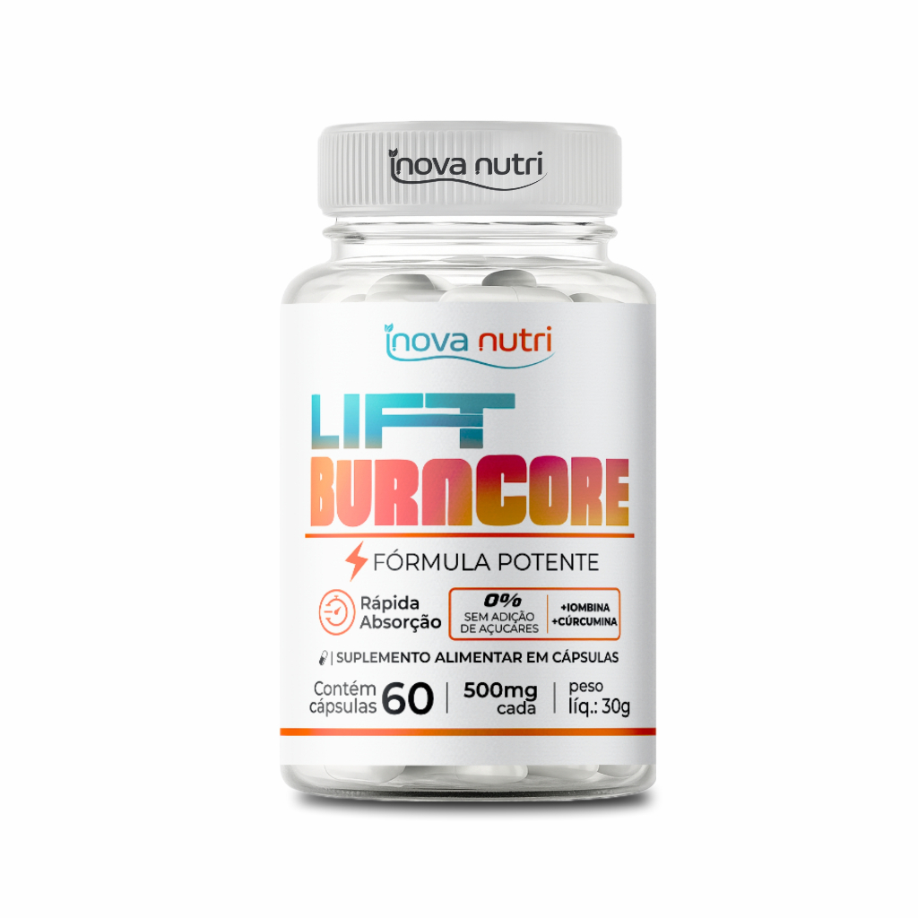 1 Frasco De Lift Burn Core 60 Capsulas - Suplemento Formula Premium - Absorção Rapido - Suplemento Burncore – foto na Shopee Brasil