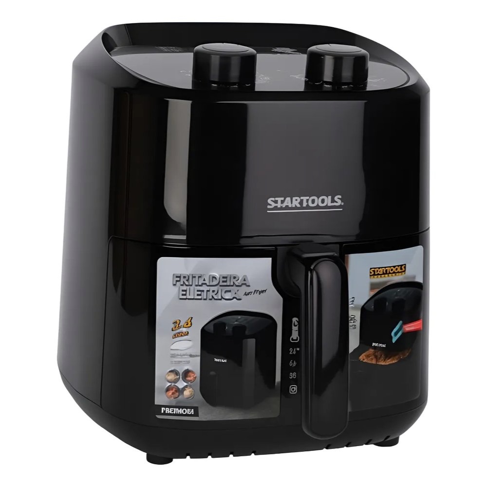 Fritadeira Elétrica Air Fryer 3,4 Litros 1200W 220V Sem Óleo - 1 Fritadeira Elétrica Air Fryer 3,4 Litros 1200W 220V Sem – foto na Shopee Brasil