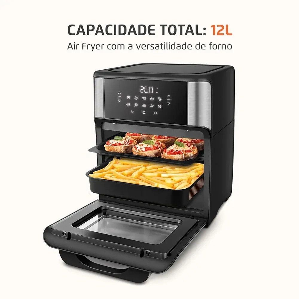 Air Fryer Forno  / Fritadeira Elétrica / Air Fryer Mondial /Fritadeira Air Fryer Forno Oven 12L Digital Mondial – foto na Shopee Brasil
