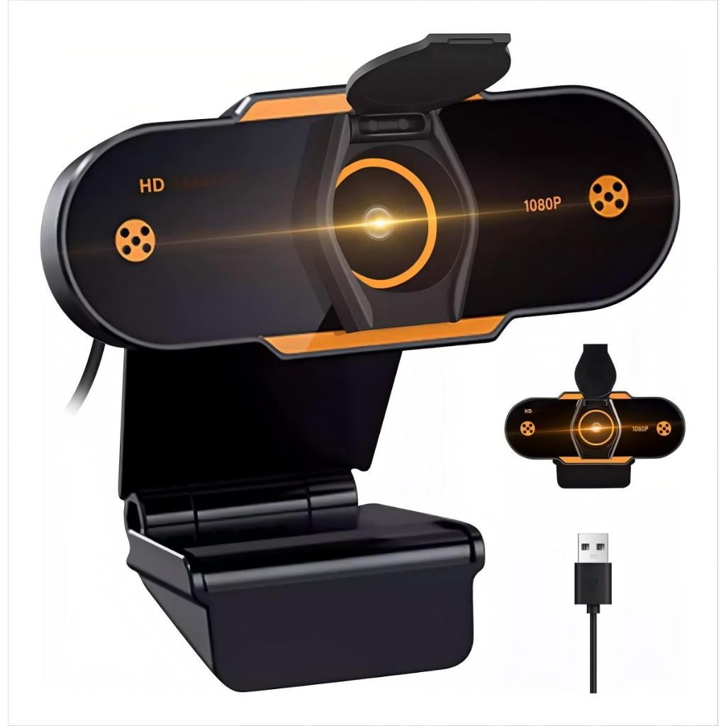 Webcam Full HD 1080p com Microfone Embutido - Widescreen USB, Ideal para Videoconferências e Chamadas Online – foto na Shopee Brasil