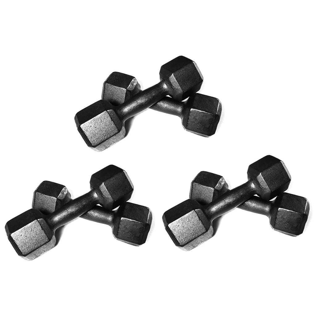KIT 1 PAR DE HALTER PINTADO 1KG + 1 PAR DE HALTER PINTADO 2KG + 1 PAR DE HALTER PINTADO 3KG | INICIATIVA FITNESS – foto na Shopee Brasil