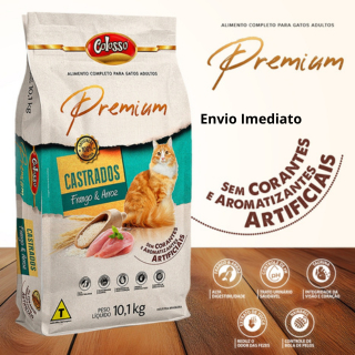 Ração Colosso Para Gato Castrado Premium Raçao Frango 10kg sem corante Gatos Castrados – foto na Shopee Brasil