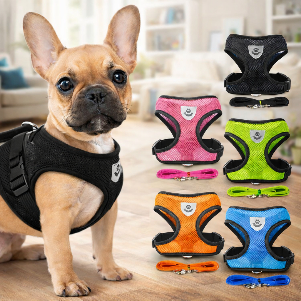 Peitoral Cachorro Guia Ajustável Coleira Peitoral Pet Passeio Conforto Gatos Cães Pequenos Médios Grandes – foto na Shopee Brasil