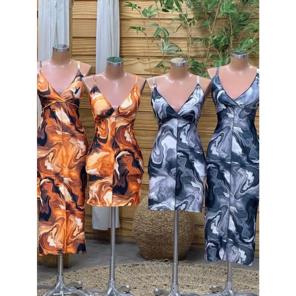 Vestido Tie day Feminino Vestido Vestido Tubinho Vestido Coladinho Vestido Feminino Vestido Curto Alcinha – foto na Shopee Brasil