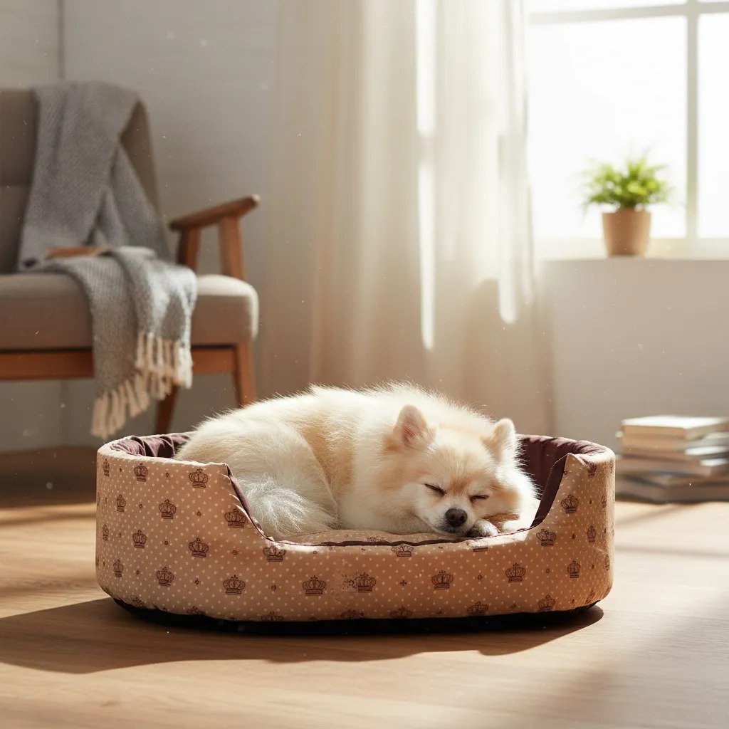 cama de cachorro e gato redonda cama pets pequeno cama Europa 58x50cm cama pra pet até 6 kg – foto na Shopee Brasil