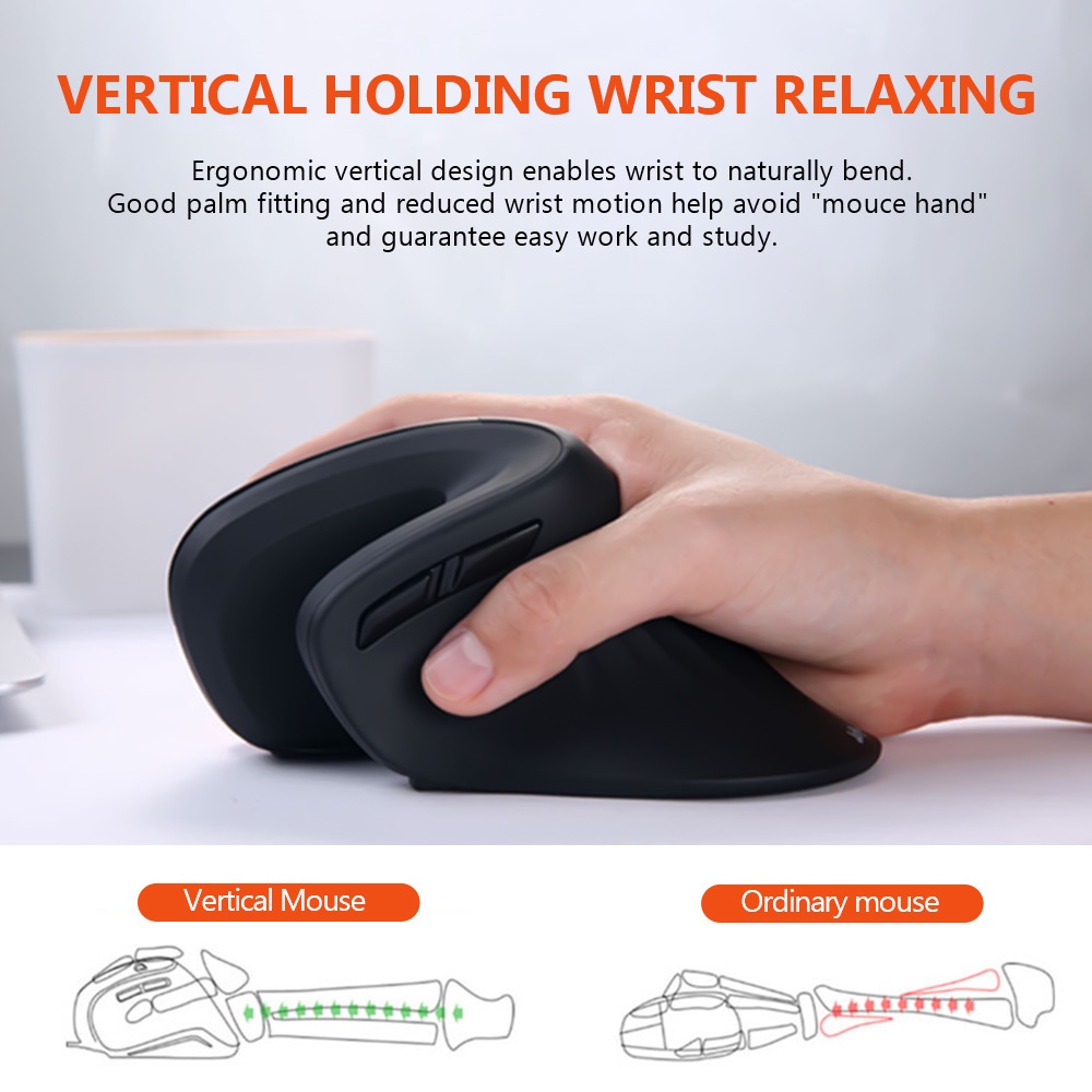 2.4 G Hz Rato sem fio vertical mouse com fio vertical sem fio recarregável mouse ergonômico mouse usb designer mouse mouse gamer com mousepad ergonômico dpi ajustável para pc – foto na Shopee Brasil