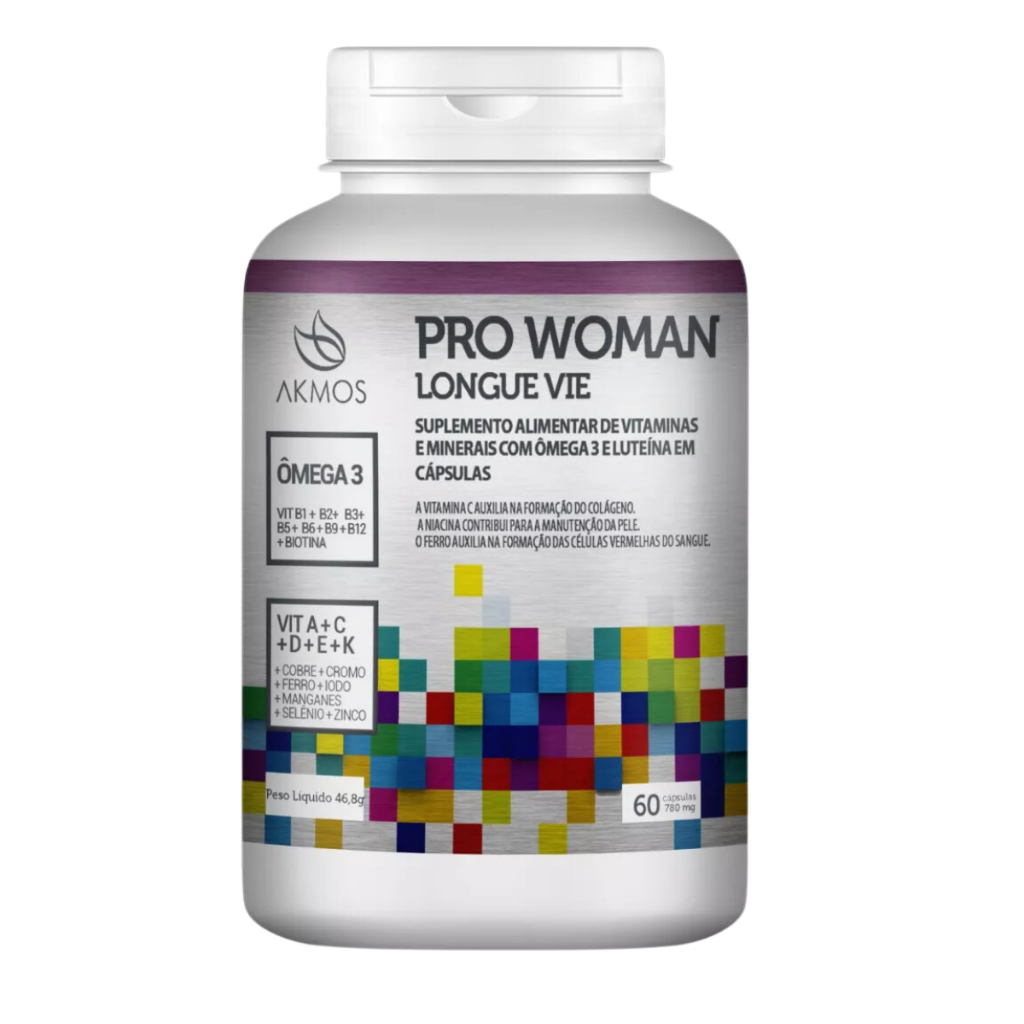 Pro Woman Longue Vie Suplemento Alimentar Akmos - Suplemento Feminino – foto na Shopee Brasil