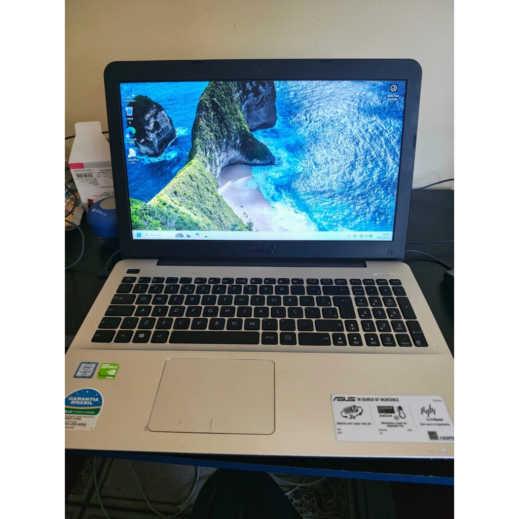 🚀 Notebook ASUS i7 8GB SSD + HD 1TB GeForce 940M Notebook Rápido – Windows 11 + LibreOffice - Pronto para uso – foto na Shopee Brasil
