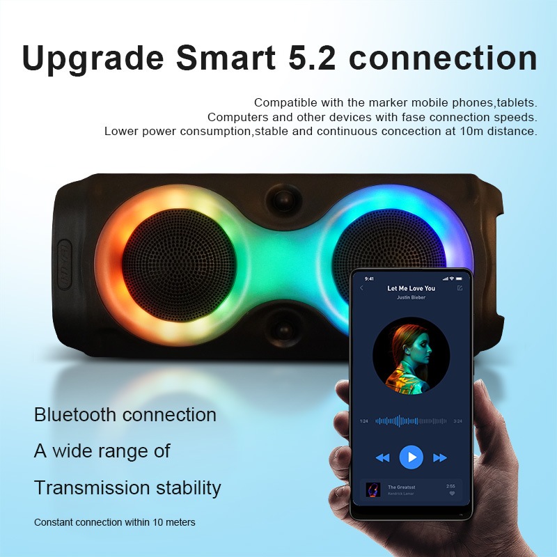 Caixa De Som Caixa De Som Blootooth Caixa De Som Bluetooth Grande Caixinha De Som Bluetooth Bluetooth USB PenDrive – foto na Shopee Brasil