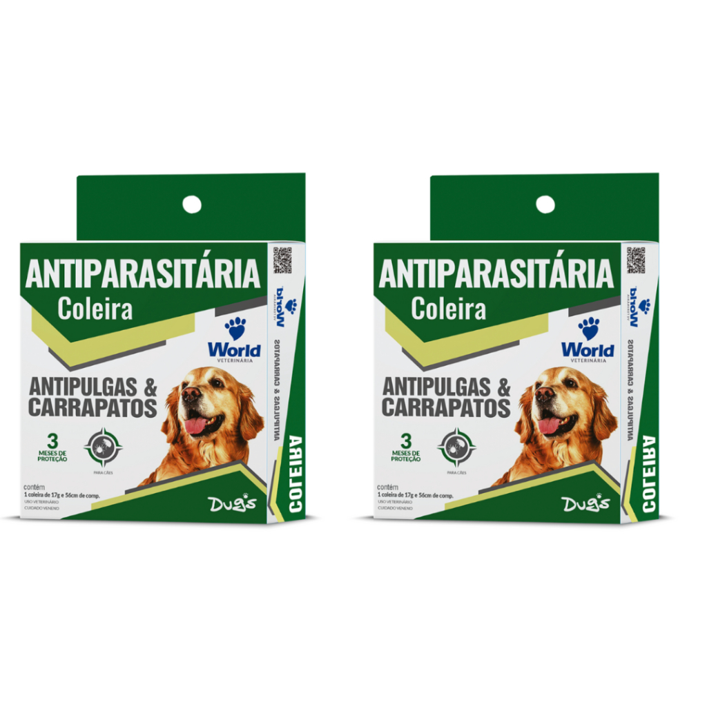 Kit 2 Coleira para cachorro Anti Pulgas Carrapatos – foto na Shopee Brasil