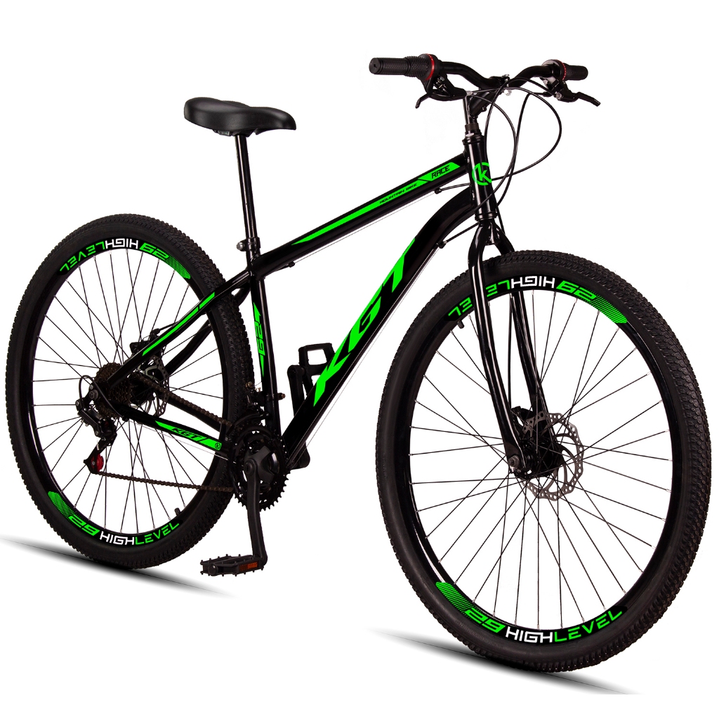 Bicicleta Aro 29 Aço Carbono KGT Freios A Disco 21 Marchas – foto na Shopee Brasil