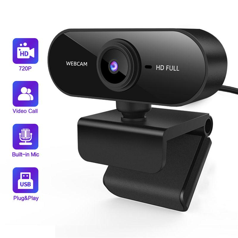 Webcam Full HD 1080p com microfone, Webcams USB para computador portátil para PC, para chamadas de vídeo, gravação, conferência e jogos (Preto, OneSize) – foto na Shopee Brasil