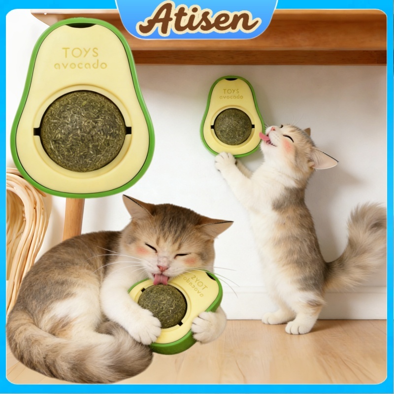Kit 4/3/2/1 Abacate De Brinquedo Para Gatos Com Catnip Erva Gato Natural ATISEN – foto na Shopee Brasil