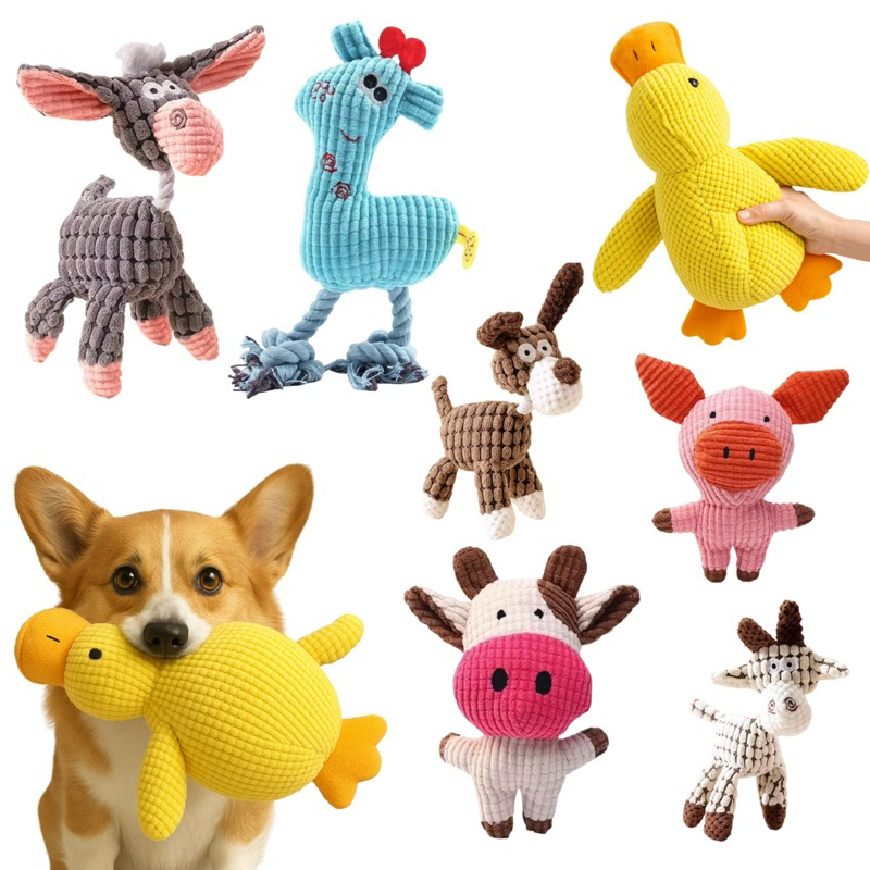 Brinquedo Mordedor Pet Para Cachorro Animais Coloridos de Corda com Apito – foto na Shopee Brasil
