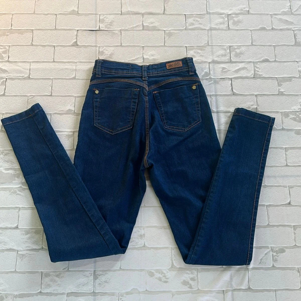 calça jeans feminina básica 38, calça jeans levanta bumbum 38, calça jeans modeladora, calça jeans médio (bazar, brechó) – foto na Shopee Brasil