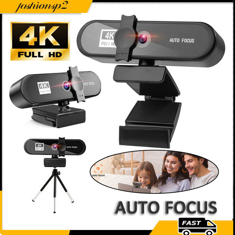 4K Webcam Mini Webcam Full HD 1080P Com Microfone Autofocus Web Para PC Computador Portátil Online – foto na Shopee Brasil