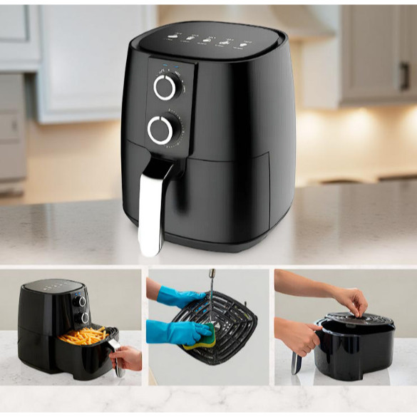 Fritadeira Eletrica Airfryer Forno Sem Óleo Digital 3,8l Antiaderente Fritadeira Air Fryer Elétrica 3,8l – foto na Shopee Brasil