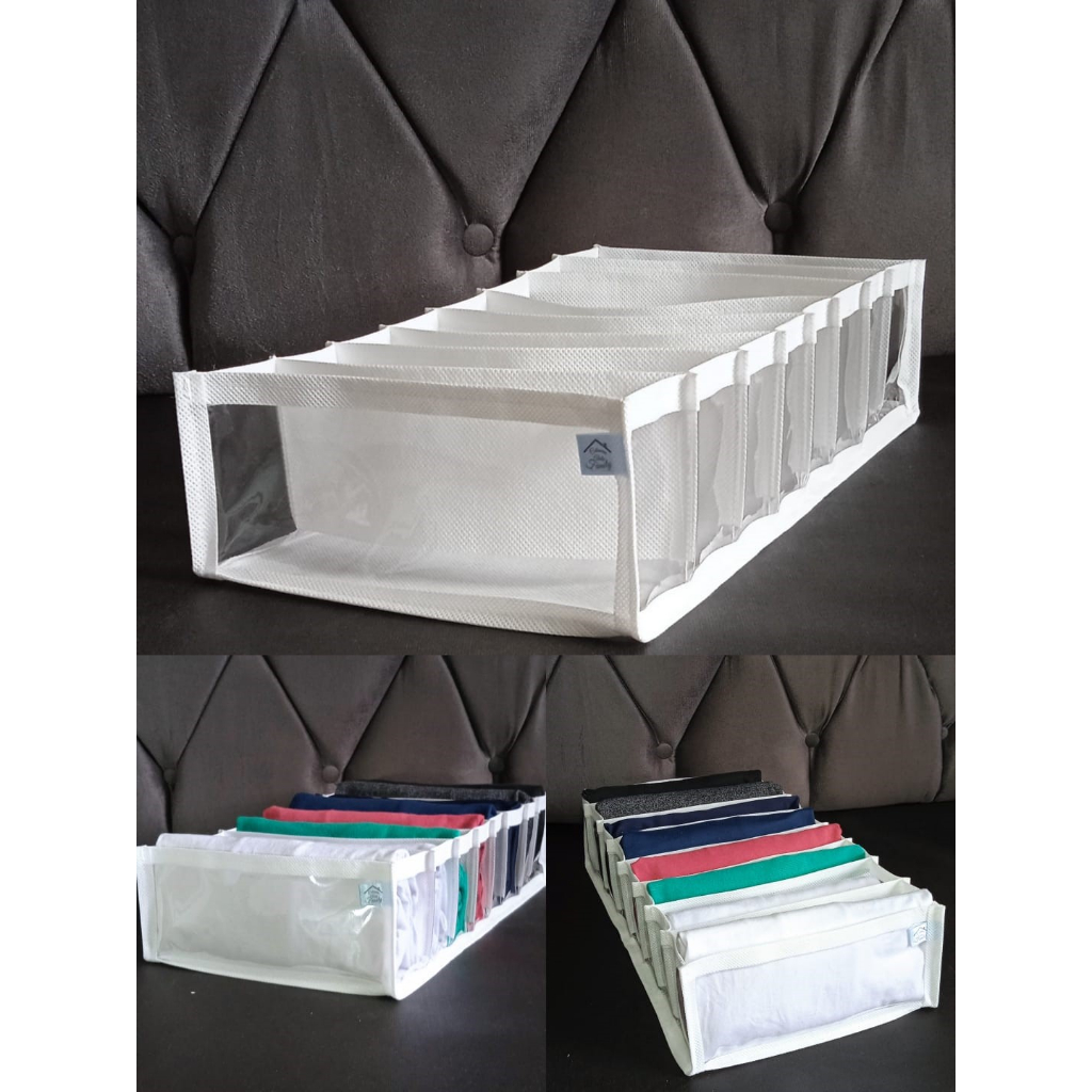Colmeias organizadoras de roupa em plástico cristal PVC e TNT organizadores de gavetas, organizadores de closet, organizadores de guarda-roupas, organizadores de gavetas, organizadores de prateleiras, organizadores de armário, organizadores de cintos – foto na Shopee Brasil