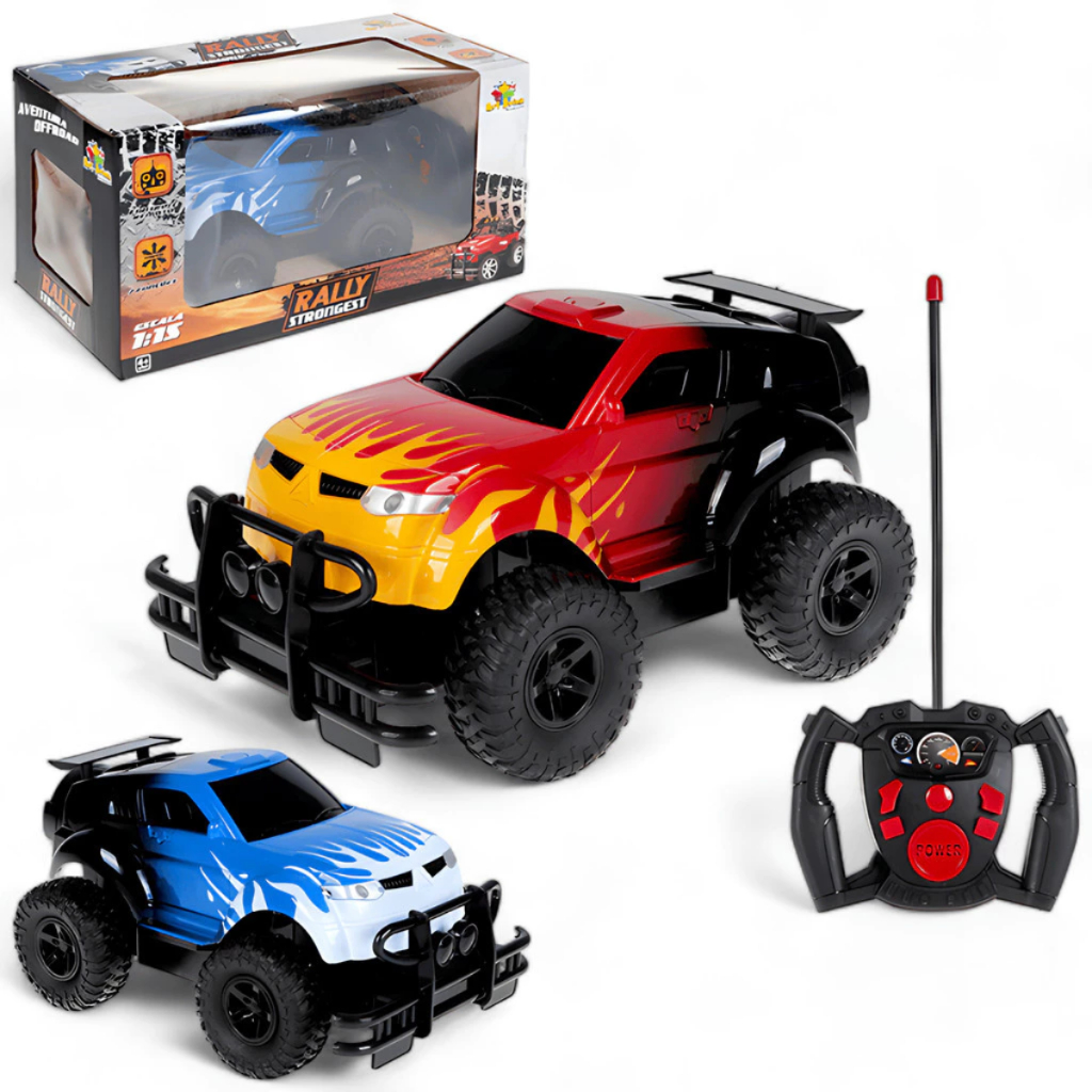 Carrinho de controle remoto Rally Strongest 27Cm de Controle Remoto Off Road 7 Funções – foto na Shopee Brasil