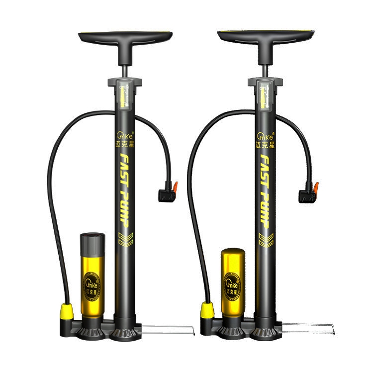 Bomba De Ar Manual Pneu Câmara Bico Fino Grosso Bike Bicicleta Moto 160psi C/ Adaptadores – foto na Shopee Brasil