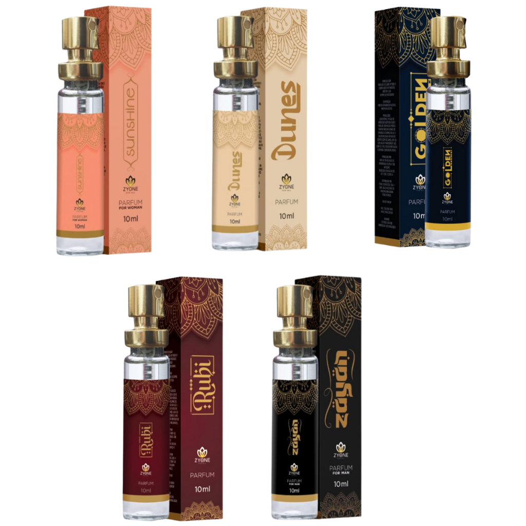 Kit 5 Perfumes Árabes 10ml Zyone - Perfumes Importados E Perfume Árabe - Alta Fixação - Perfume De Bolso – foto na Shopee Brasil